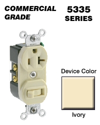 COMBINATION SWITCH 20A IVORY
