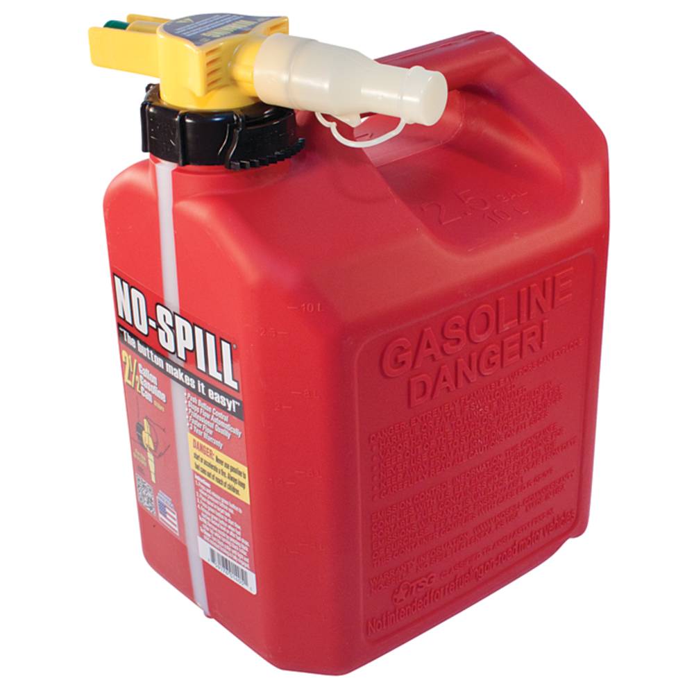 No-Spill HDPE Gas Can 2.5 Gal
