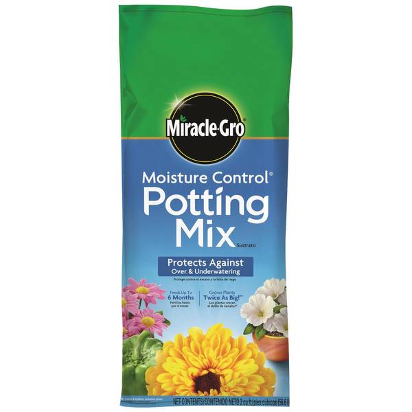 Moisture Control Potting Mix, Solid, 2 Cuft Bag