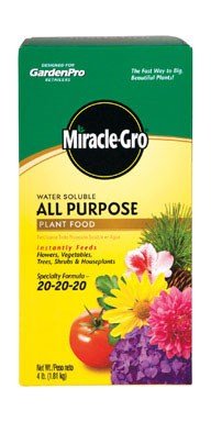 Miracle-Gro Water Soluble All Purpose Plant Food 4lb: Fertilizer for Flowers, Vegetables & Houseplants