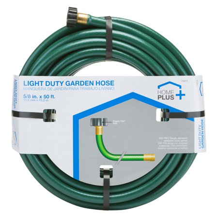 [73214] Home Plus 5/8 in. Dia. X 50 Ft. L Medium-Duty Green Vinyl Hose