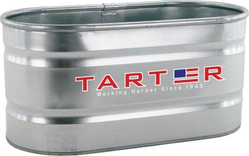 Tarter Farm Oval Galvanized Stock Tank - 100 Gal