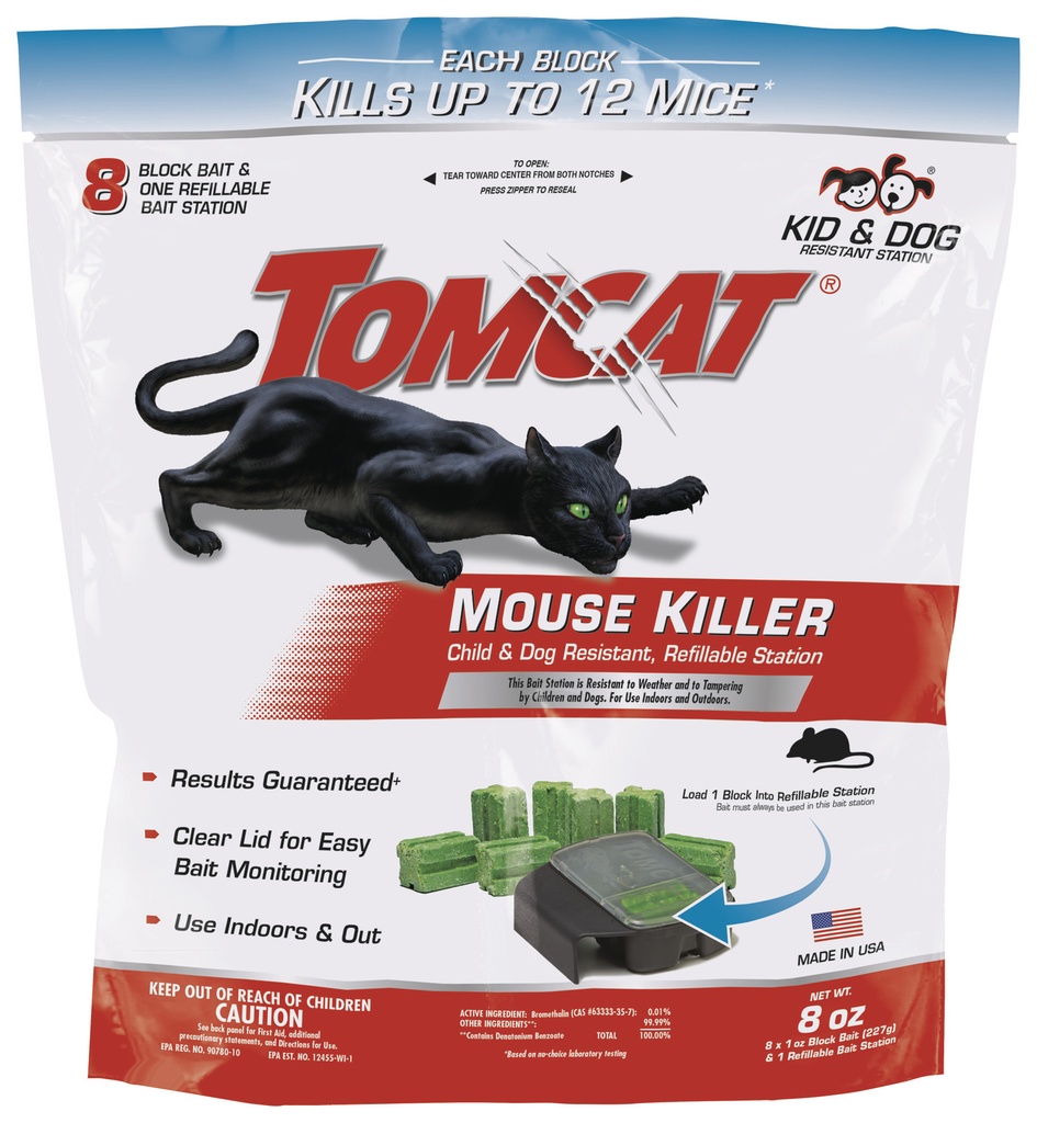 Tomcat Bait Station Blocks for Mice 1 Pack