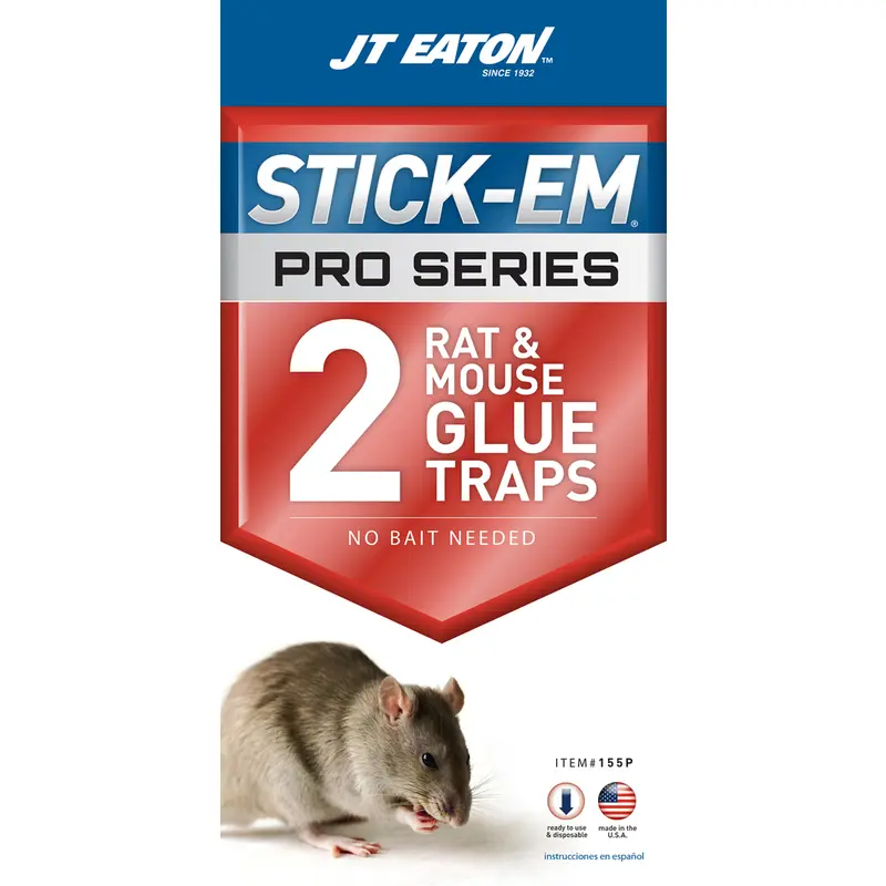 JT Eaton Stick-Em Pro Series Glue Trap for Rodents 2 Pk