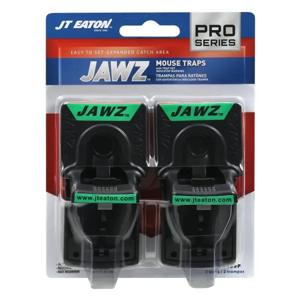 JT Eaton JAWZ Pro Series Small Snap Trap for Mice 2 Pk