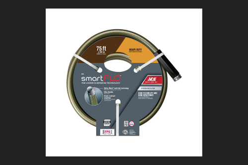 Ace SmartFLO 5/8 in. D X 75 Ft. L Heavy Duty Garden Hose