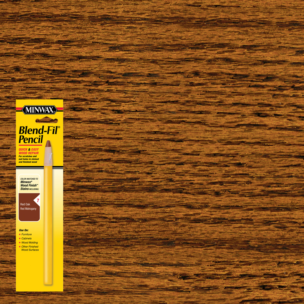 Minwax Blend-Fil No.7 Red Mahogany, Red Oak Wood Pencil 0.8 Oz