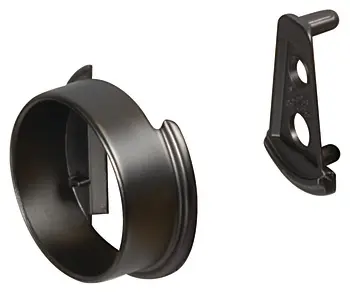 [803.64.410] HAFELE WARDROBE END SUPP BLK