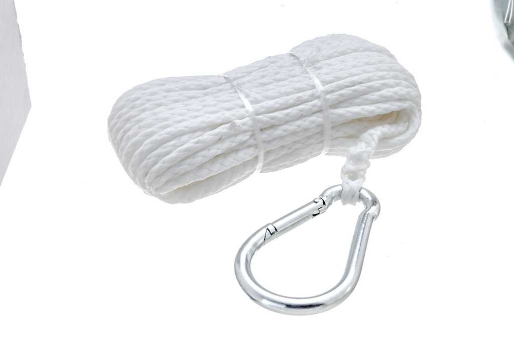 [8092736] Sea Choice - Hollow Braid Polypropylene Anchor Line - White - 1/4" X 5