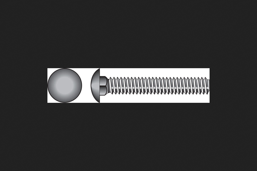 HILLMAN 1/4 in. X 5 in. L Hot Dipped Galvanized Steel Carriage Bolt 100 Pk
