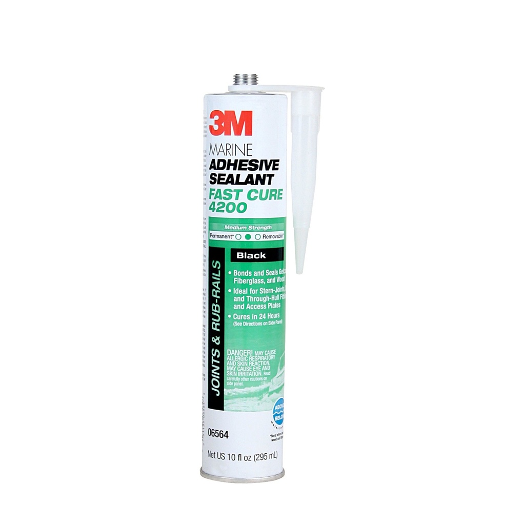 3M - Marine Adhesive Sealant Fast Cure 4200FC - White - 10 Oz - 06560