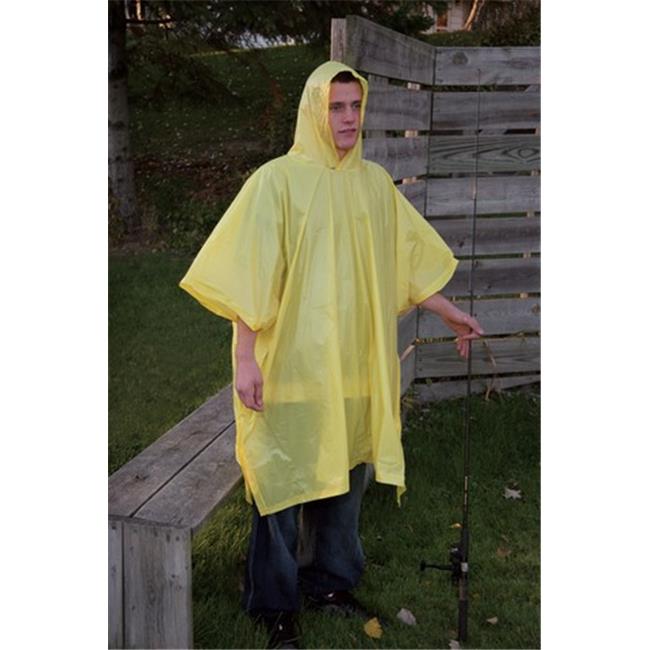 PONCHO VINYL 50"X80" YEL