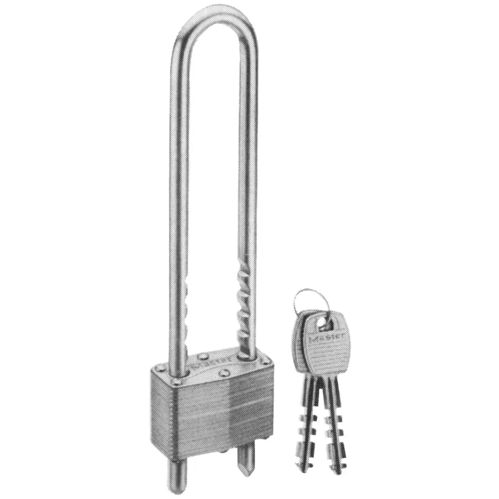 Master Lock 1-3/4 in. W Steel Warded Locking Warded Padlock