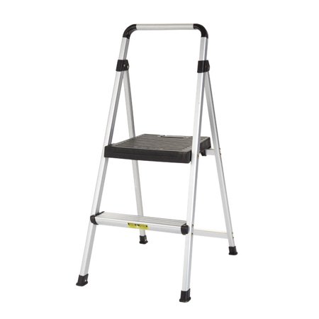 Cosco 39.37 in. H X 18.5 in. W X 23.62 in. D 225 Lb. Capacity 2 Step Aluminum Folding Step Stool
