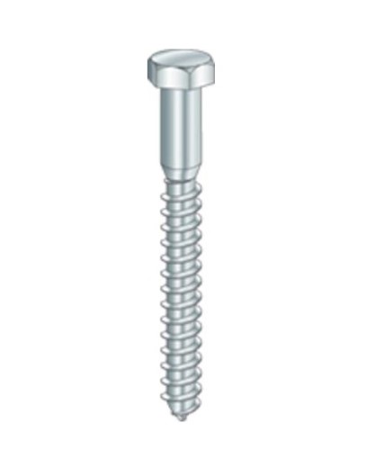 [832042] Hillman 5/16  Stainless Steel Hex Lag Screw