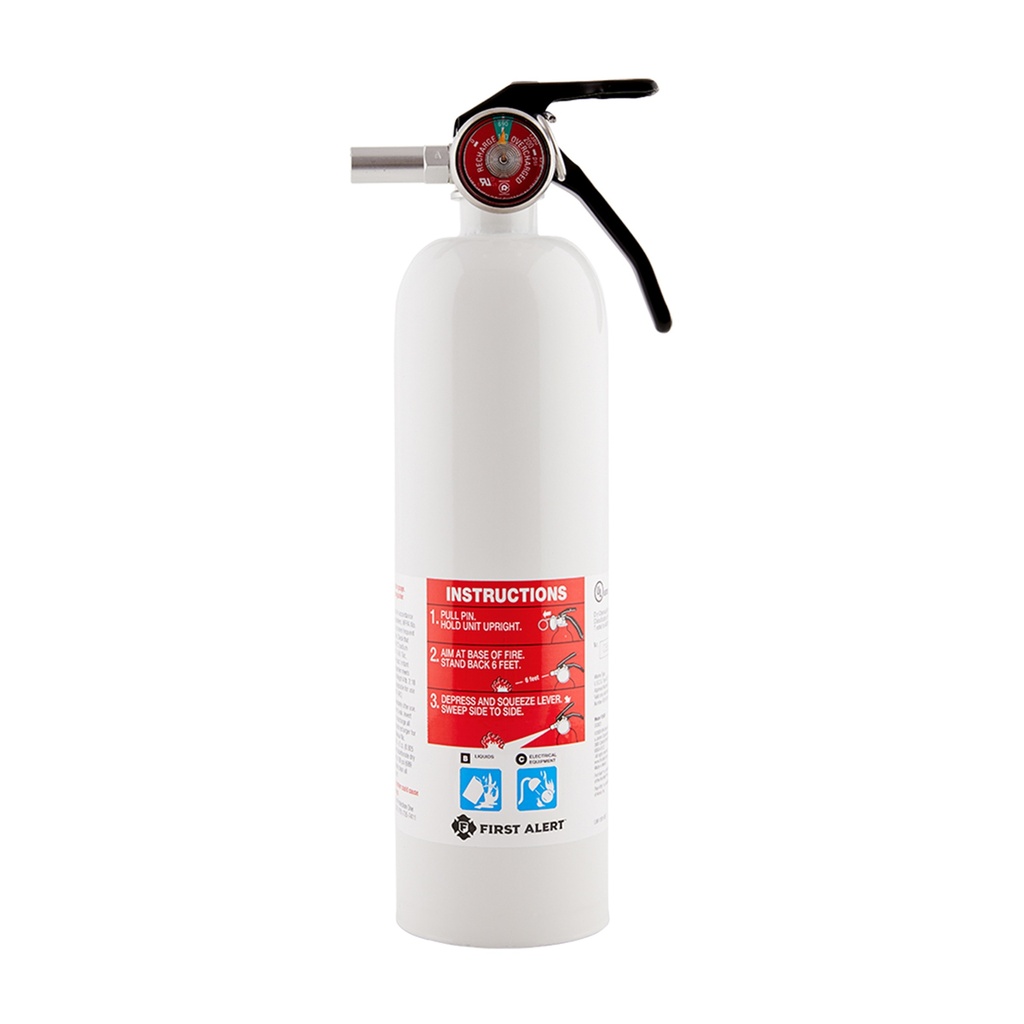 First Alert 2 Lb. Fire Extinguisher for Recreational OSHA/US Coast Guard Agency Approval