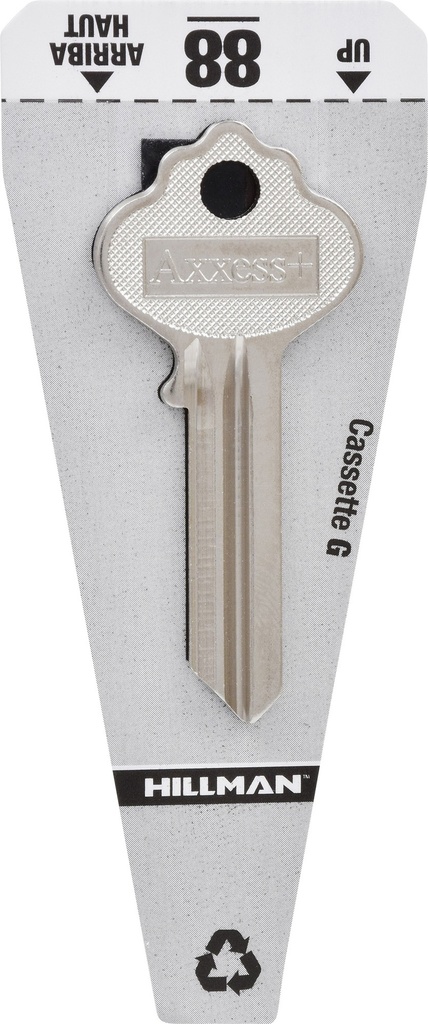 Hillman Traditional Key House/Office Key Blank 88 IN33 Single for Independent Locks