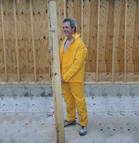 [89022] Boulder Creek Yellow PVC-Coated Rayon Three Piece Rain Suit X-Large