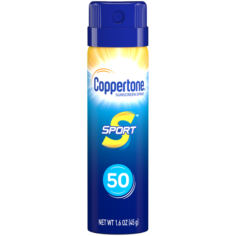[9073344] Coppertone Sport Sunscreen Spray - Water Resistant Spray Sunscreen - SPF 50 - 1.6 Oz