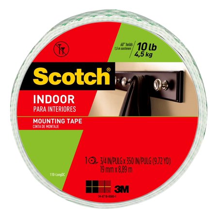 Scotch Mount 350 in. L X 3/4 in. W Double-Sided Mounting Tape