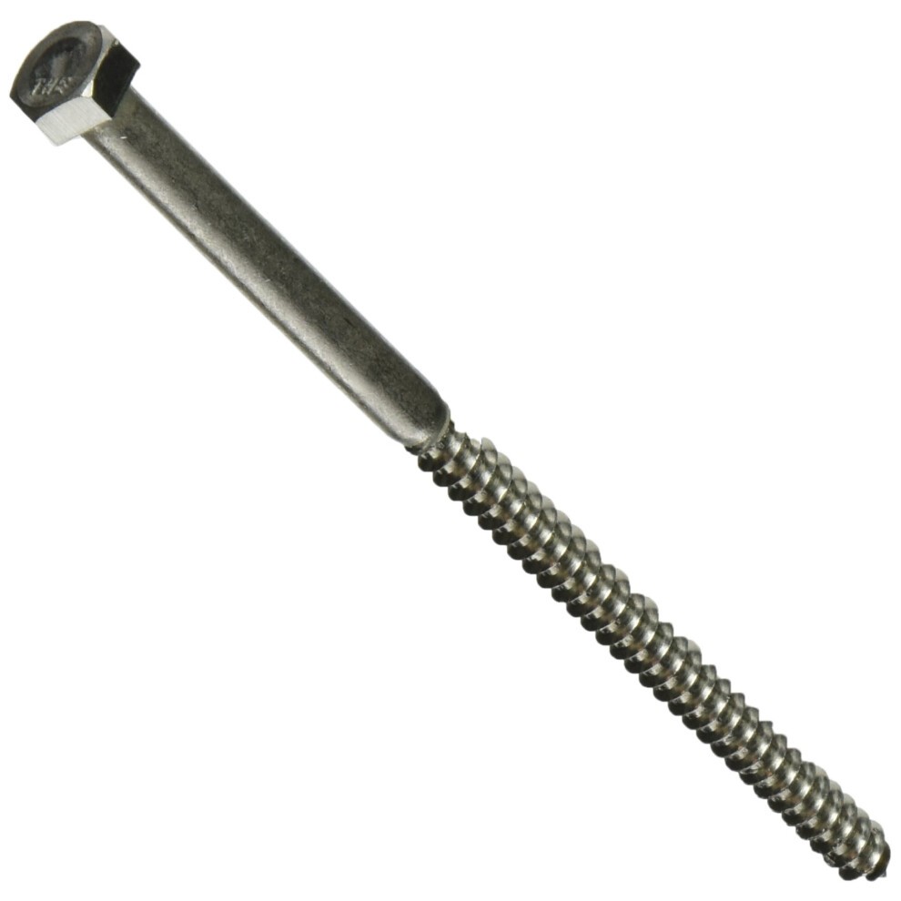 The Hillman Group 964597 5/16 X 6-Inch Stainless Steel Hex Lag Screw  10-Pack