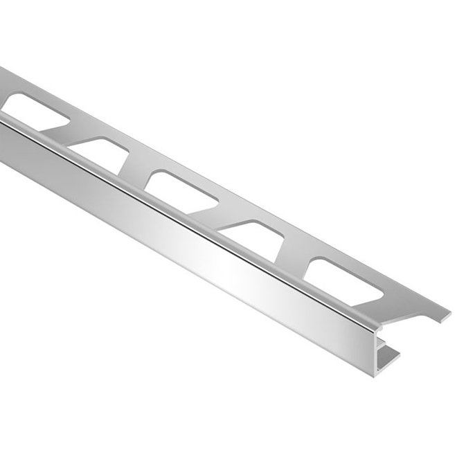 Schiene Polished Chrome Anodized Aluminum 1/2 in. X 8 Ft. 2-1/2 in. Metal Tile Edging Trim