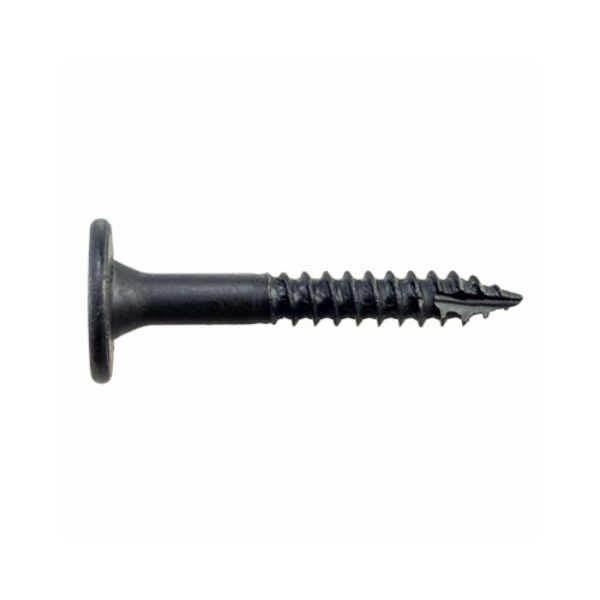1/4 in. X 2 in. Black T40 6-Lobe, Low Profile Head, Wood Screw Outdoor Accents Structural (12-Pack)