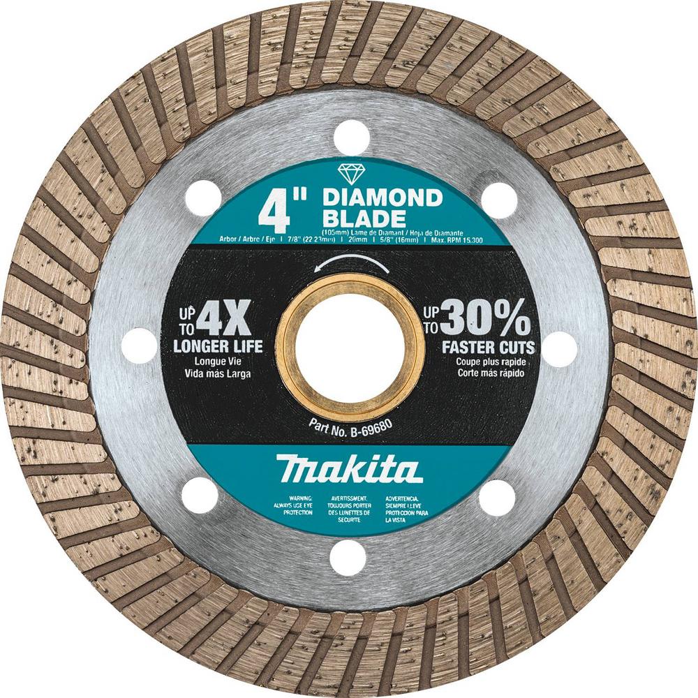 MAKITA DIAMOND BLADE 4" TURBO