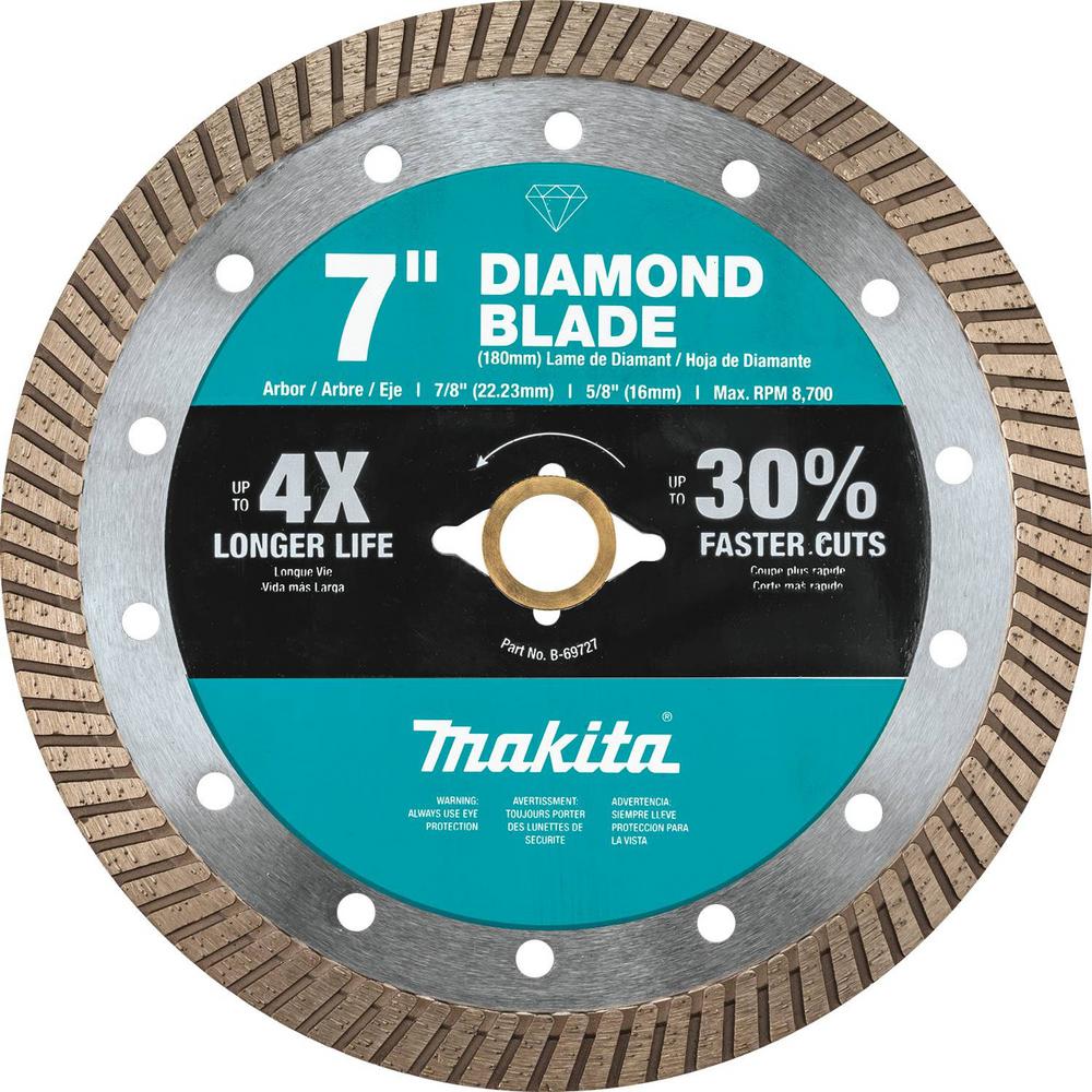 MAKITA DIAMOND BLADE 7" TURBO