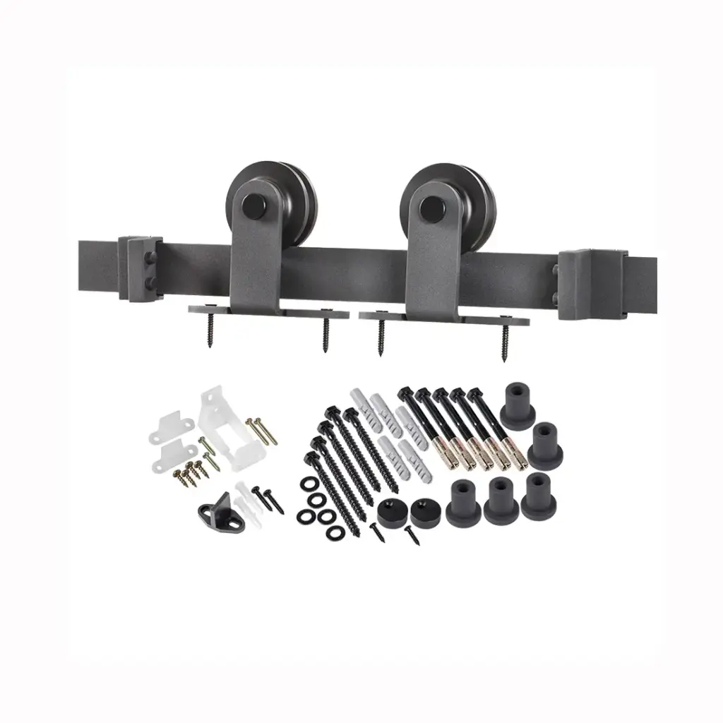 Door Barn Hdwr Kit Matte Black