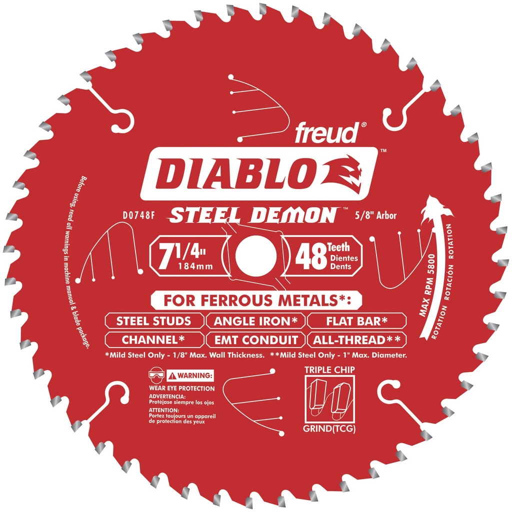 FREUD DISCO  METAL  7-1/4X48