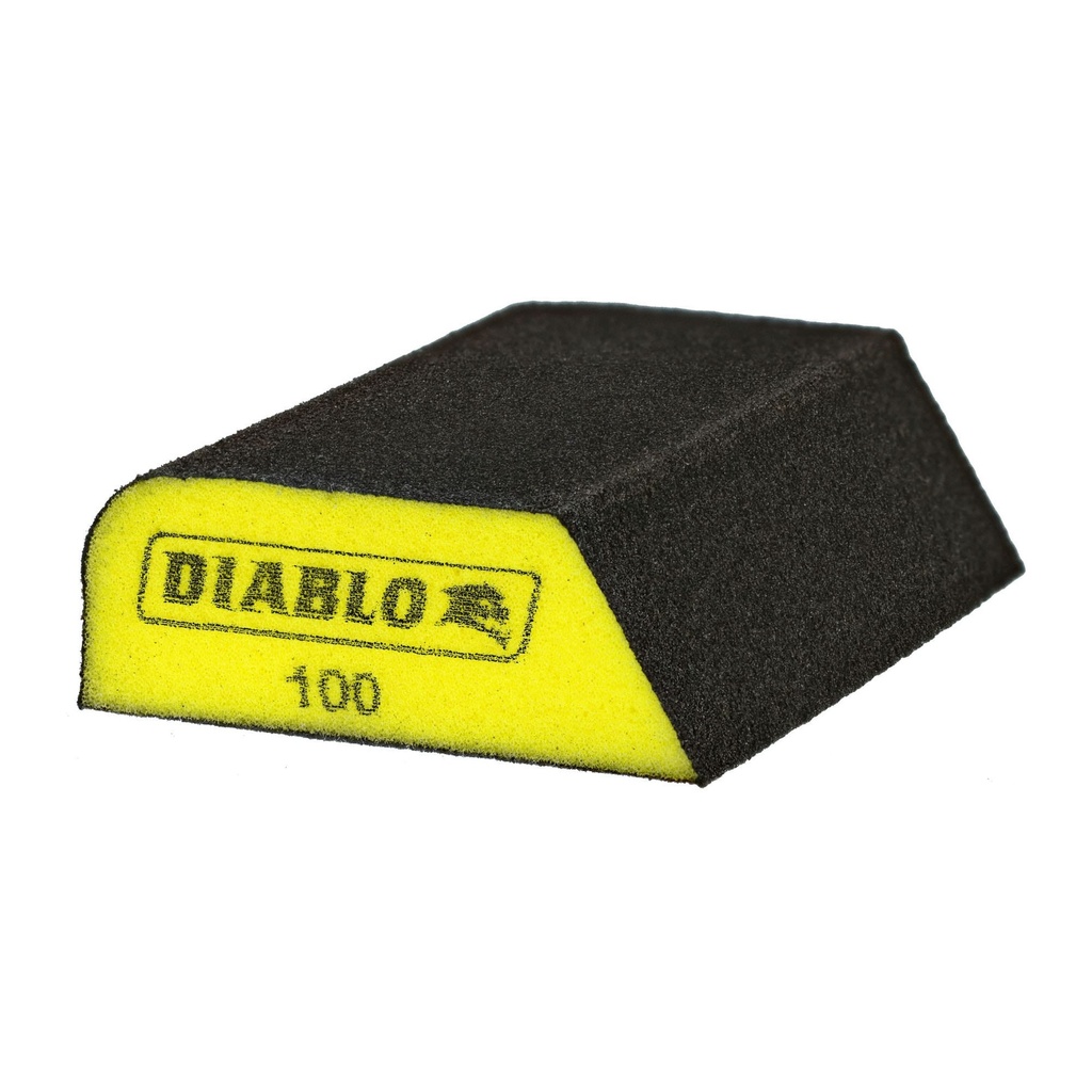 Diablo 4 in. L X 2-1/2 in. W X 1 in. 100 Grit Fine Dual Edge Sanding Sponge