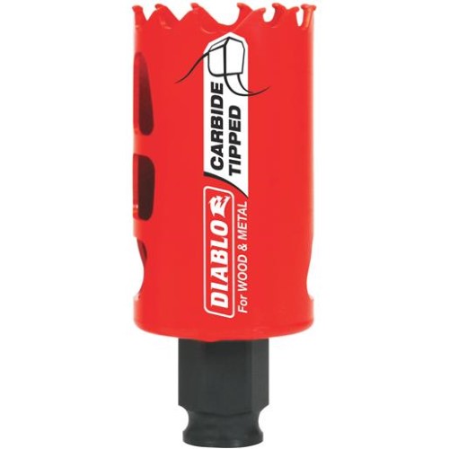 Diablo Snap-Lock Plus 1-1/2 in. Carbide Tipped 2-3/8 in. L X 3/8 in. D Hole Saw
