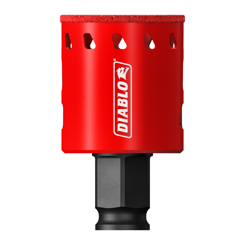 Diablo 1-1/2 in. Diamond Grit 5.52 in. L X 1/4 in. D Hole Saw