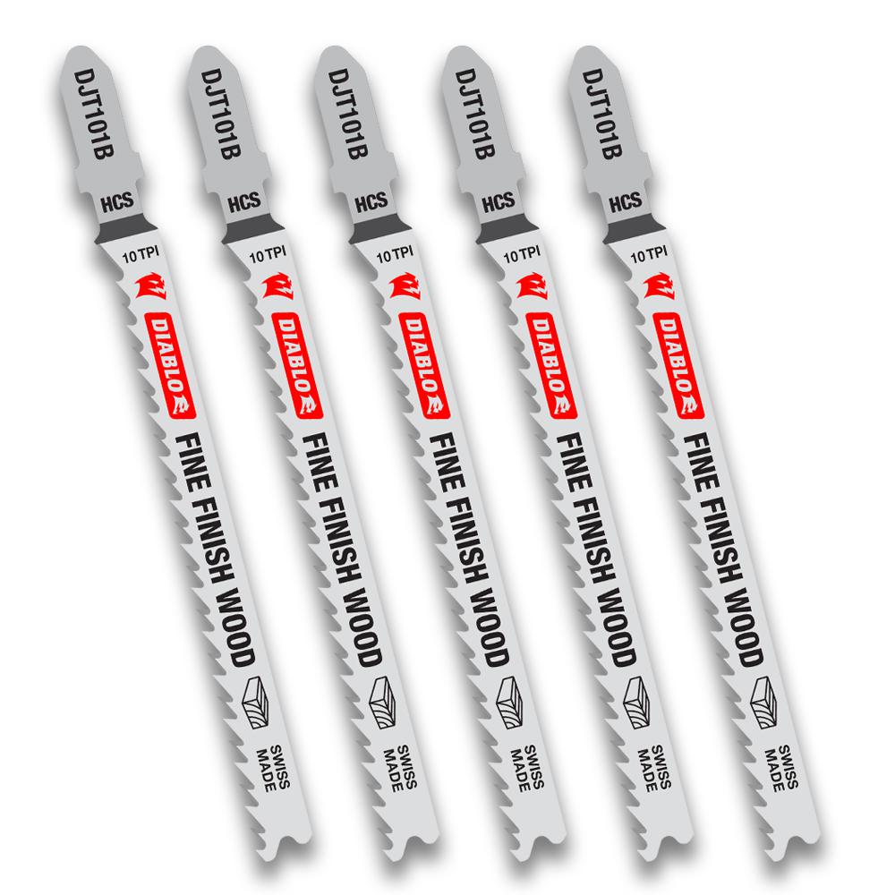DIABLO JIGSW BD HCS 10TPI 4"5PK