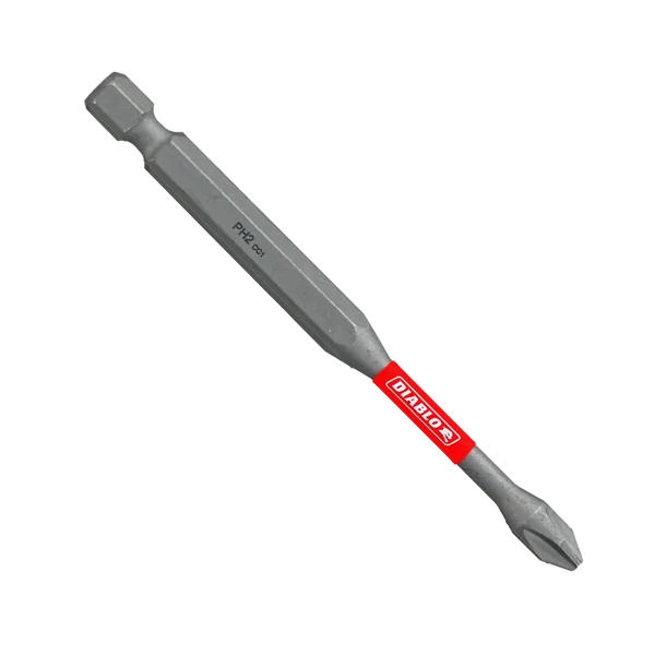 Drive Bit,PH2,3-1/2 in L,PK2