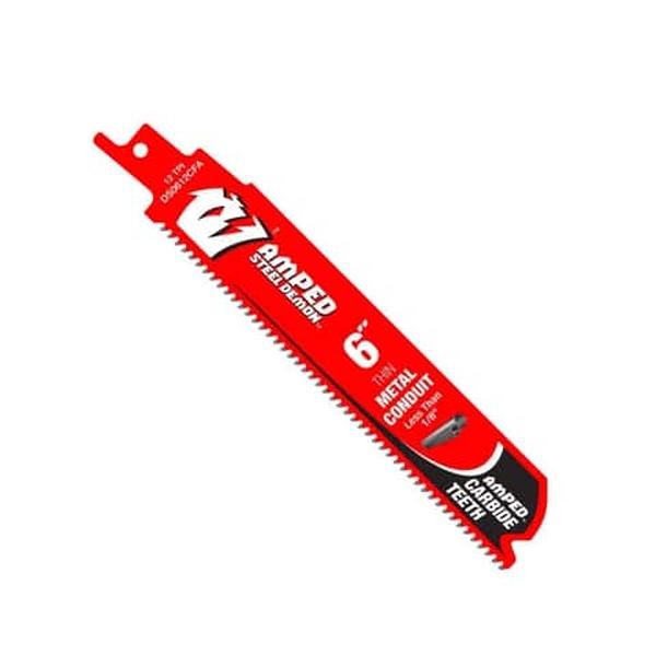 Diablo Amped 6 in. Carbide Tipped Reciprocating Saw Blade 12 TPI 1 Pk