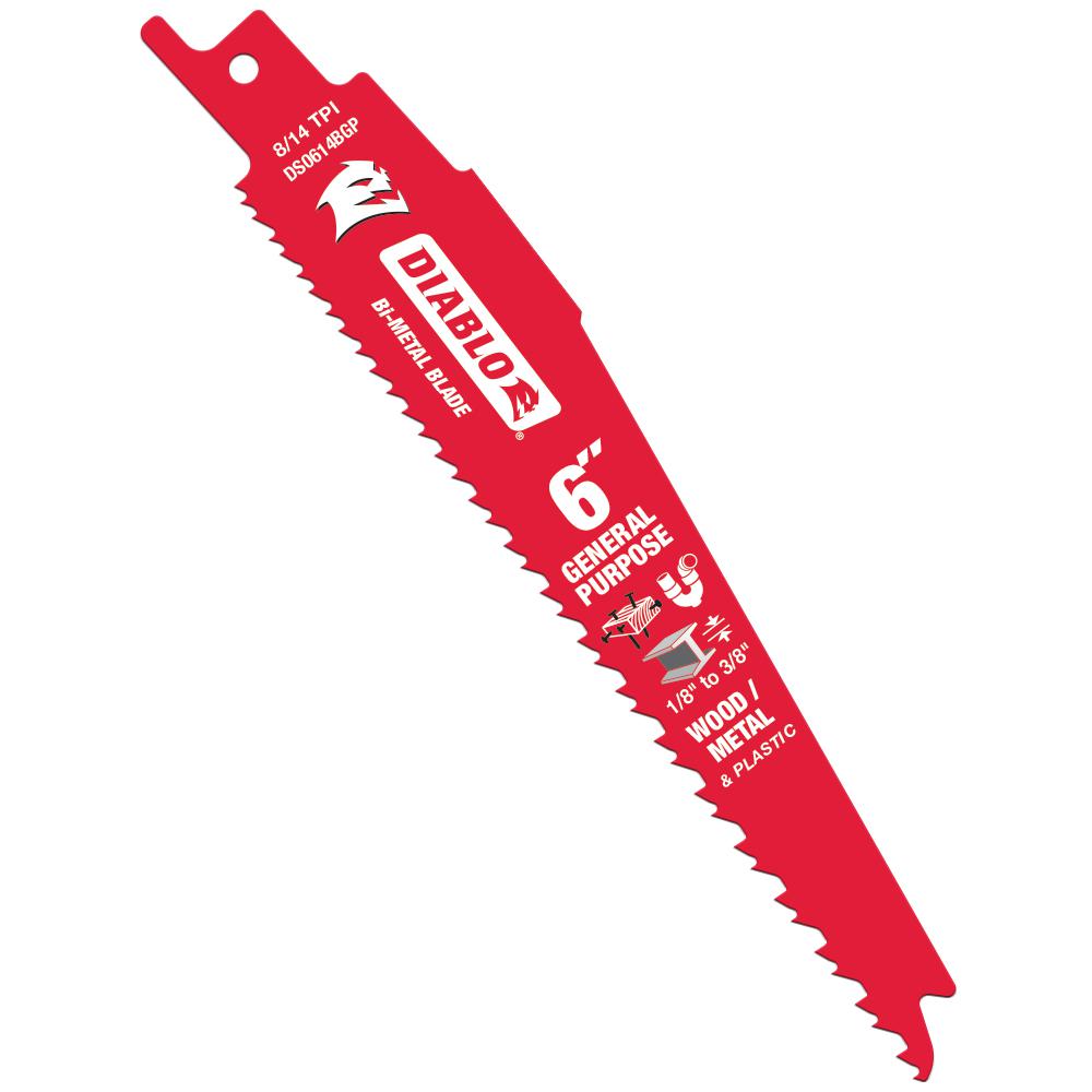 RECIP SAW BLADE 6"L 15PK GENERAL