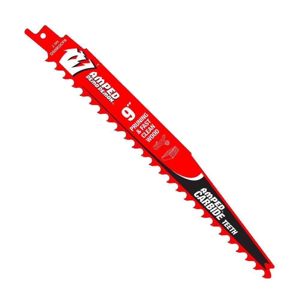 Diablo Amped Demo Demon 9 in. Carbide Tipped Reciprocating Saw Blade 3 TPI 1 Pk