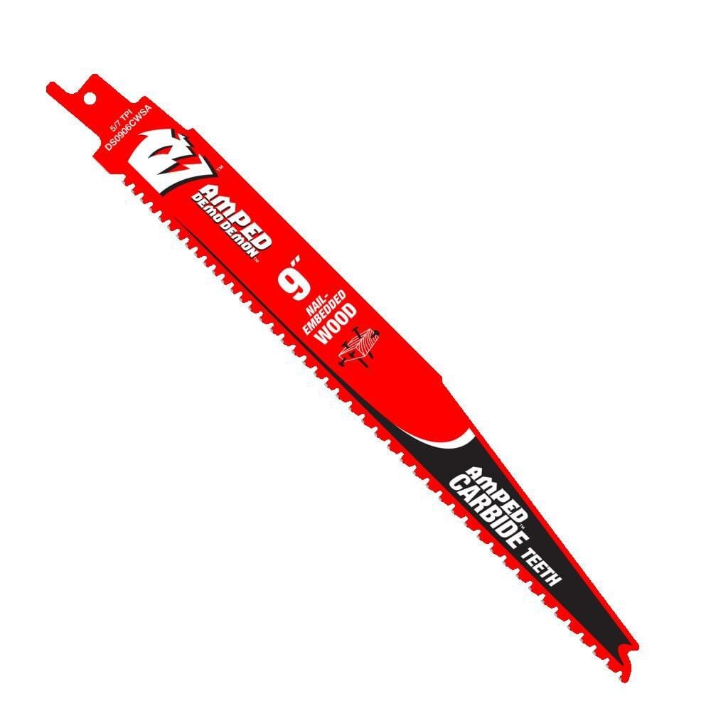 Diablo Amped Demo Demon 9 in. Carbide Tipped Reciprocating Saw Blade 5/7 TPI 1 Pk