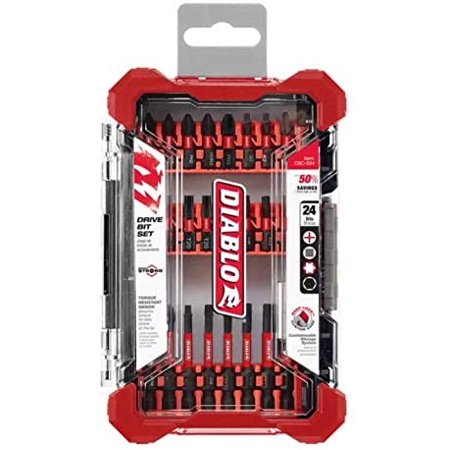 DIABLO SCREWDRIVER BIT SET 24PK