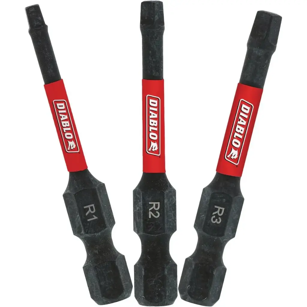 Diablo Square 2 in. L Drive Bit Set Black Oxide 3 Pc