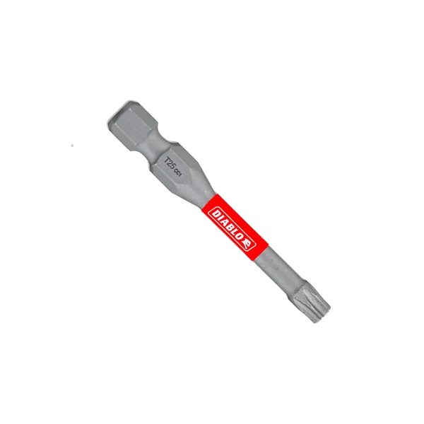 [DT252P5] Diablo Torx #25 X 2 in. L Driver Bit Black Oxide 5 Pc