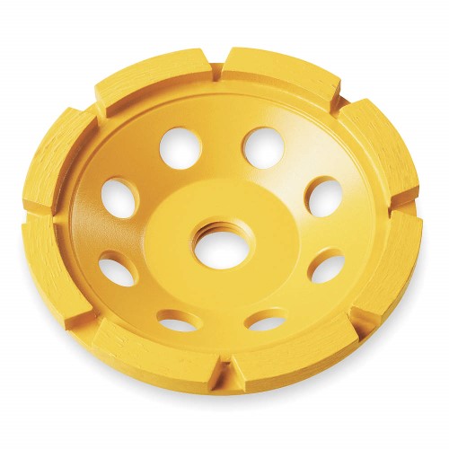 DEWALT 7 Inch Single Row Segmented Rim Diamond Cup Wheel for Concrete and Masonry Materials - DW4771