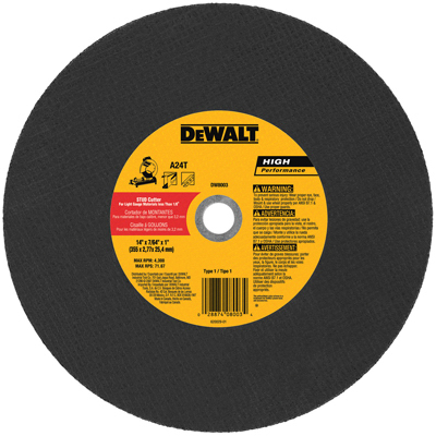 DEWALT CHOP SAW WHEEL 14X7/16X1