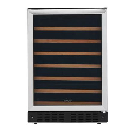 Frigidaire FGWC5233 24 Inch Wide 52 Bottle Capacity Built-in Wine Cooler Stainless Steel Beverage Appliances Wine Coolers