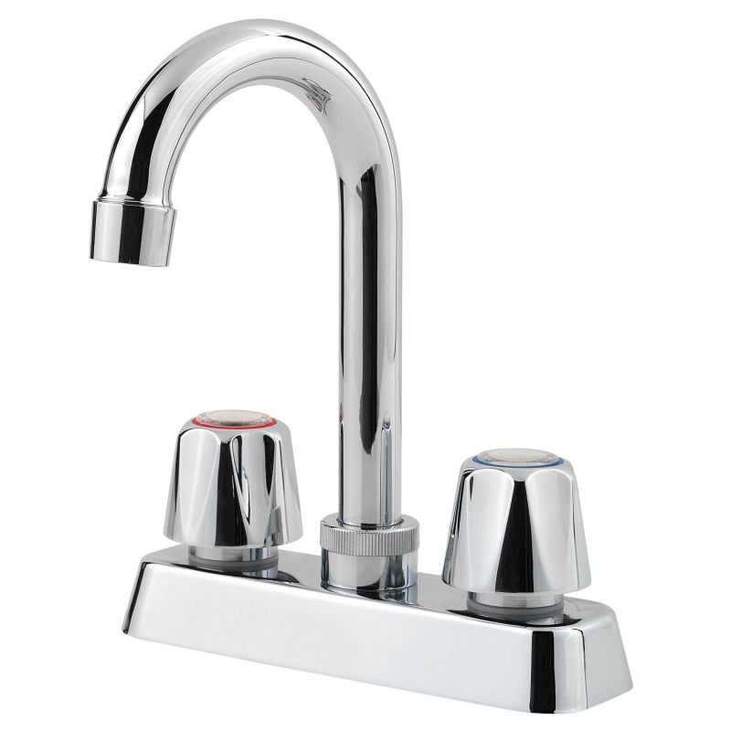 Pfister G171-400 Pfirst Series 1.75 GPM Standard Bar Faucet Polished Chrome Faucet Bar Double Handle
