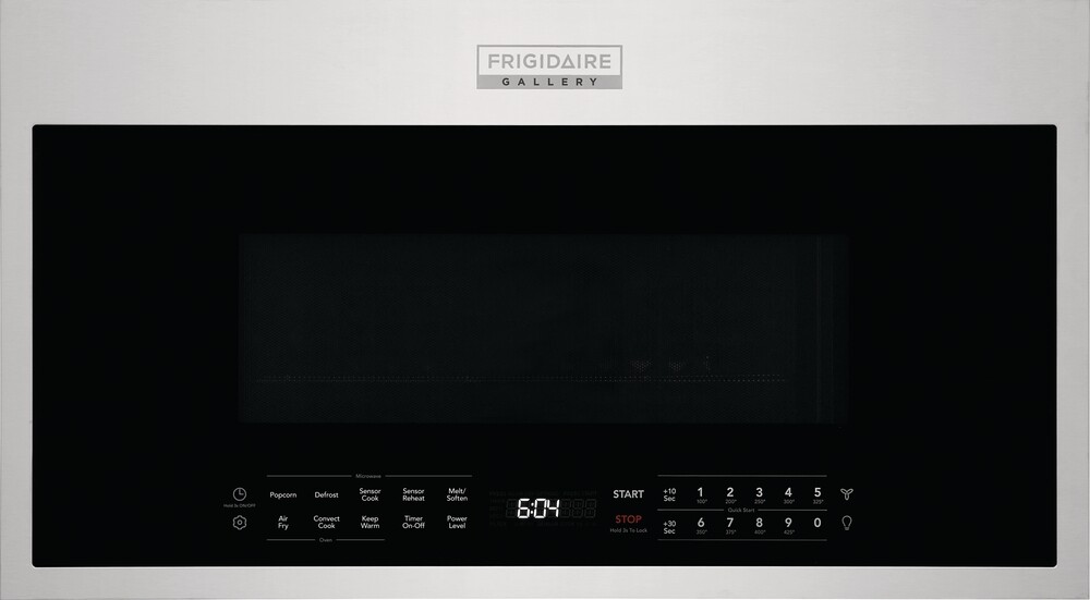 Frigidaire GMOS1968A Gallery 30 Inch Wide 1.9 Cu. Ft. 1600 Watt Over the Range Microwave with Sensor Cook Stainless Steel Cooking Appliances Microwave