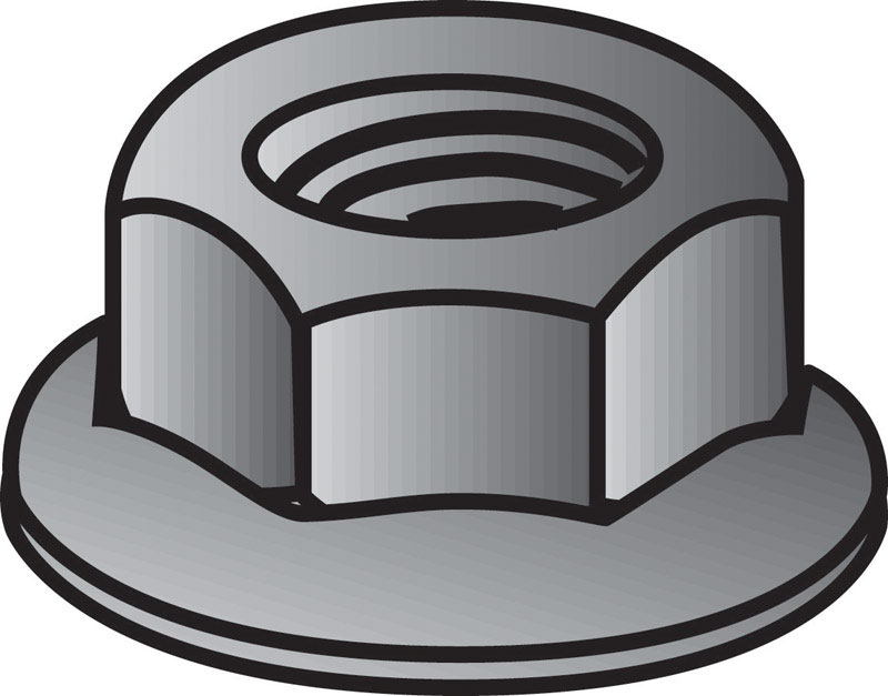 WHIZ LOCK NUT  3/8-16 CAJA 100