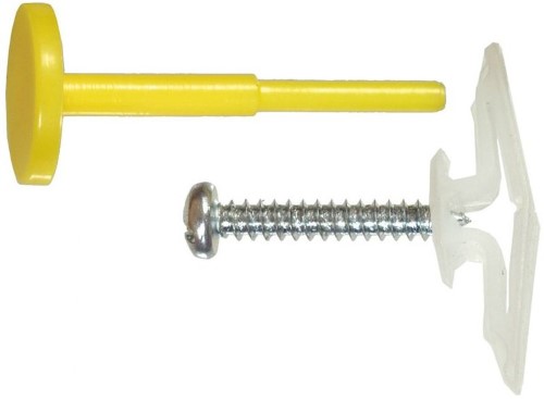 [H370731] HILLMAN .25 in. D X 1-1/2 in. L Nylon Round Head Expandet Anchors 1 Pk